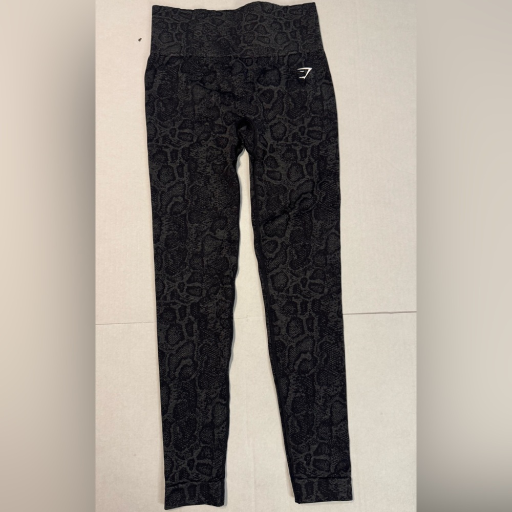 Gymshark Black Snake-Print Leggings